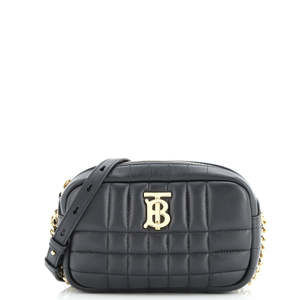 Burberry Mini Lola Camera Bag Quilted Leather